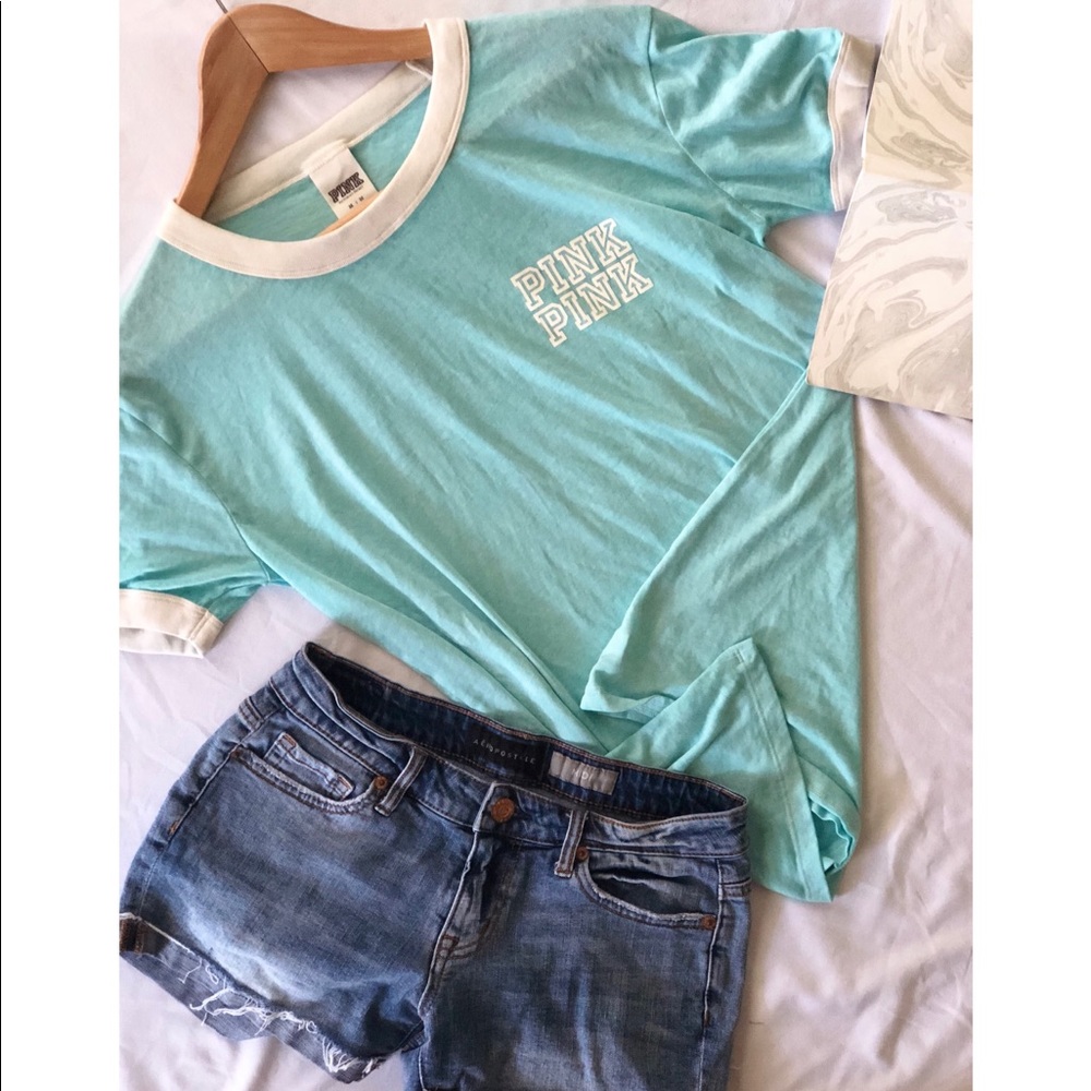 PINK basic T shirt.
